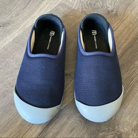 Mahabis Summer Womens Size Eu 36 US 6 Navy Blue Slippers Rubber Soles - Picture 5 of 7